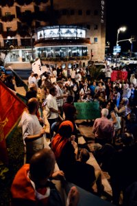 Views of the solidarity protest for Rojava organized by Kurdish Jews on October 12th 2019 in Jerusalem, Israel 22