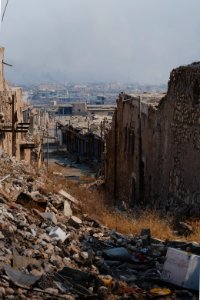 Views on 28th June 2019 in and around the destroyed Catholic cathedral in Sinjar 01
