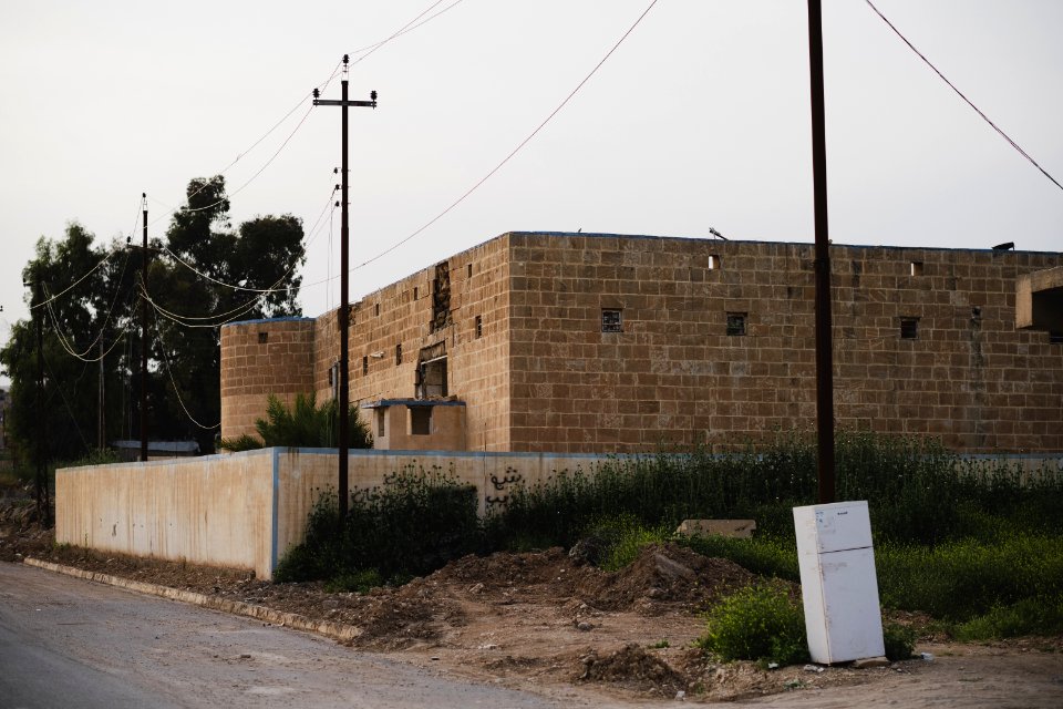 Views of the old Baathi fortress in April of 2019 in the city center of Shingal 02