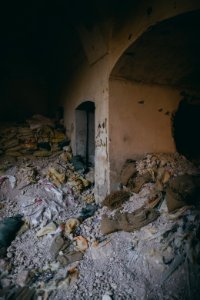 Views on 28th June 2019 around an old villa that was used as an Islamic State base and then PMF base in Sinjar's old city 15