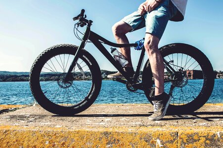 Bicycle water ocean