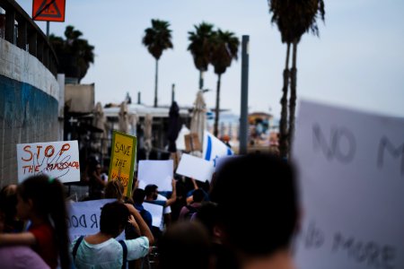Views of the solidarity protest for Rojava organized by Kurdish Jews on October 15th of 2019 in Tel Aviv, Israel 29