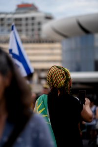 Views of the solidarity protest for Rojava organized by Kurdish Jews on October 15th of 2019 in Tel Aviv, Israel 11