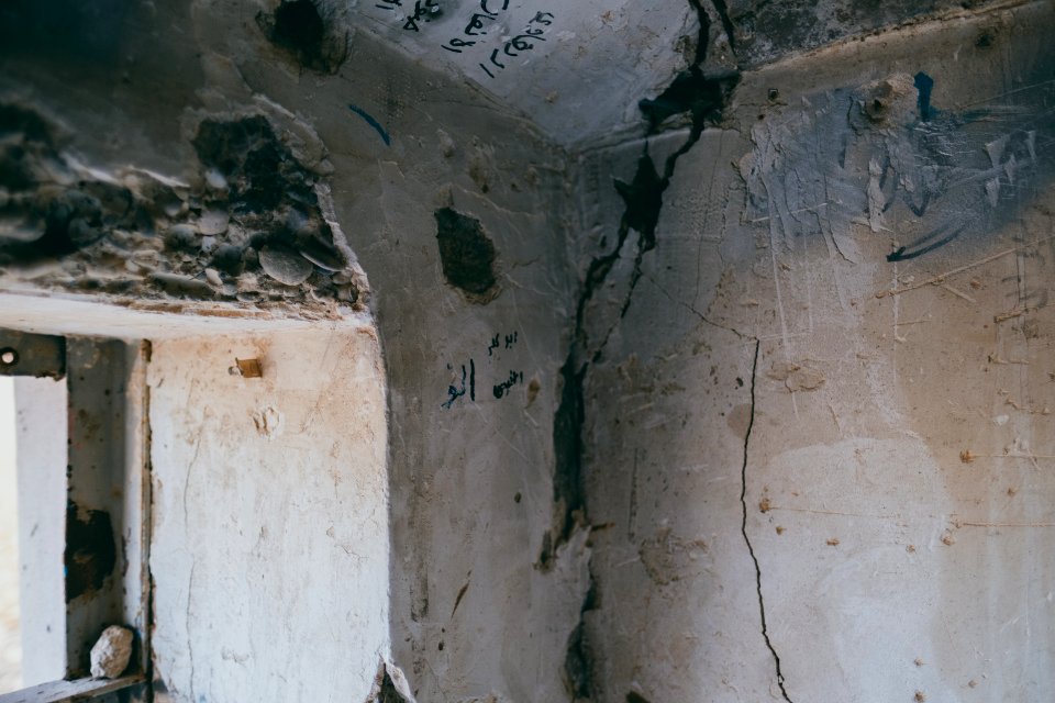 Views on 28th June 2019 around an old villa that was used as an Islamic State base and then PMF base in Sinjar's old city 22