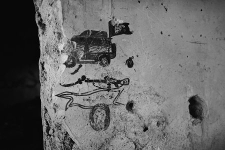 Views on 28th June 2019 around an old villa that was used as an Islamic State base and then PMF base in Sinjar's old city 29