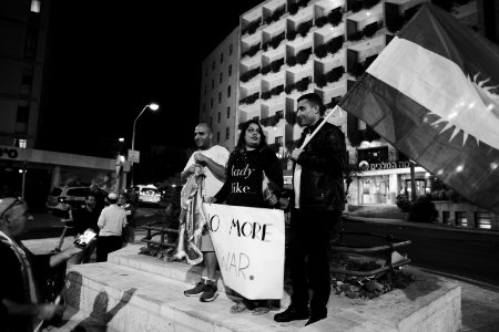 Views of the solidarity protest for Rojava organized by Kurdish Jews on October 12th 2019 in Jerusalem, Israel 50