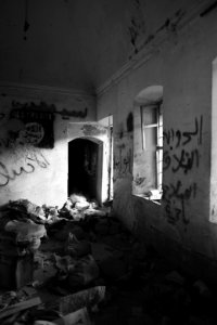 Views on 28th June 2019 around an old villa that was used as an Islamic State base and then PMF base in Sinjar's old city 36