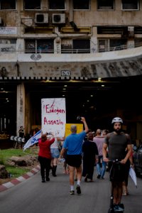 Views of the solidarity protest for Rojava organized by Kurdish Jews on October 15th, 2019 in Tel Aviv, Israel 43