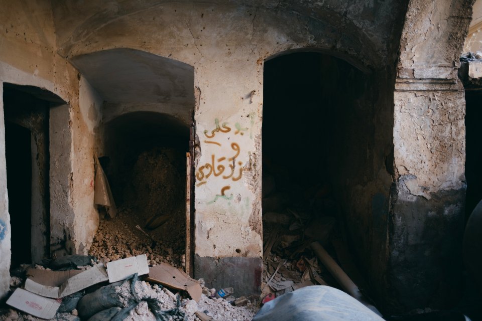 Views on 28th June 2019 around an old villa that was used as an Islamic State base and then PMF base in Sinjar's old city 11
