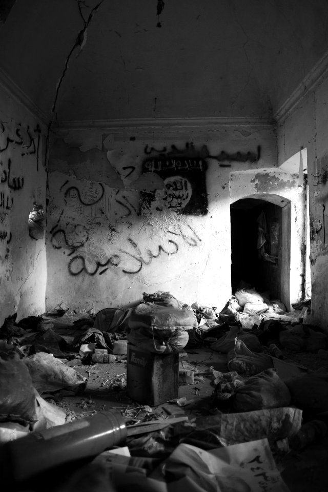 Views on 28th June 2019 around an old villa that was used as an Islamic State base and then PMF base in Sinjar's old city 34
