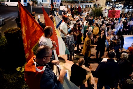 Views of the solidarity protest for Rojava organized by Kurdish Jews on October 12th 2019 in Jerusalem, Israel 20
