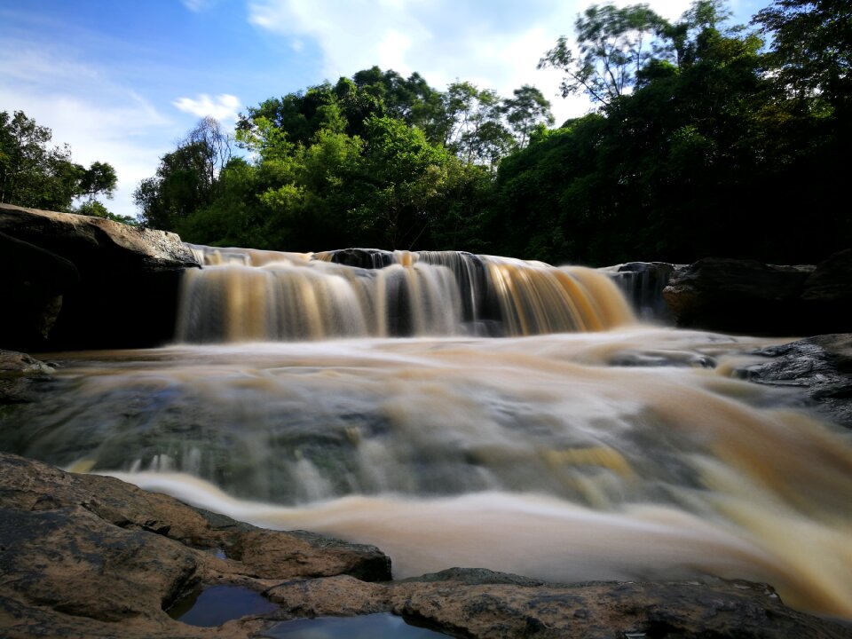 Waterfall nature rock photo