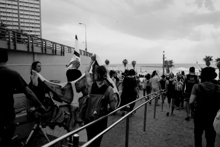 Views of the solidarity protest for Rojava organized by Kurdish Jews on October 15th 2019 in Tel Aviv, Israel 35