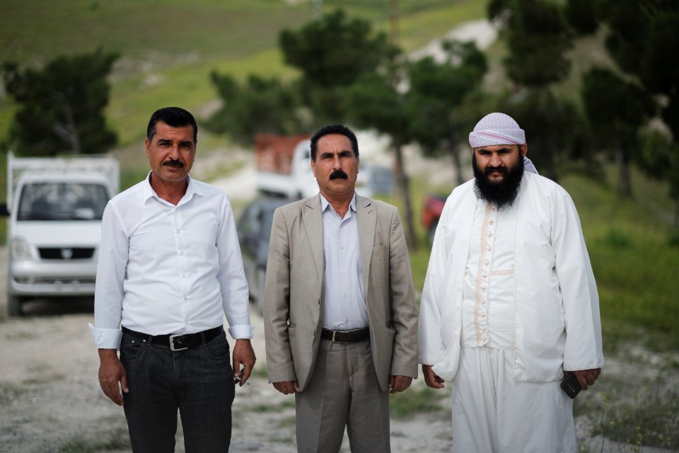 Views in May of 2019 at the reconstruction of the Ezidi shrine of Maawi, overlooking Shingal, following the shrine's destruction by the Islamic State 01