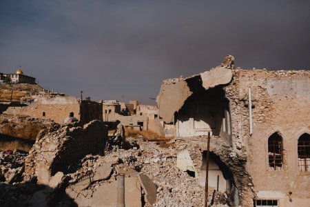 Views on 28th June 2019 in and around the destroyed Catholic cathedral in Sinjar 02