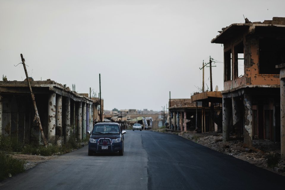 Views in May of 2019 around the ruined old city of Shingal after the war with the Islamic State 49
