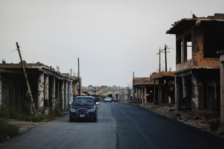 Views in May of 2019 around the ruined old city of Shingal after the war with the Islamic State 49