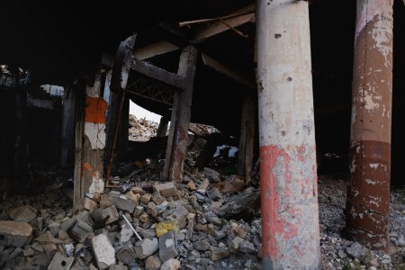 Views in May of 2019 around the ruined old city of Shingal after the war with the Islamic State 14
