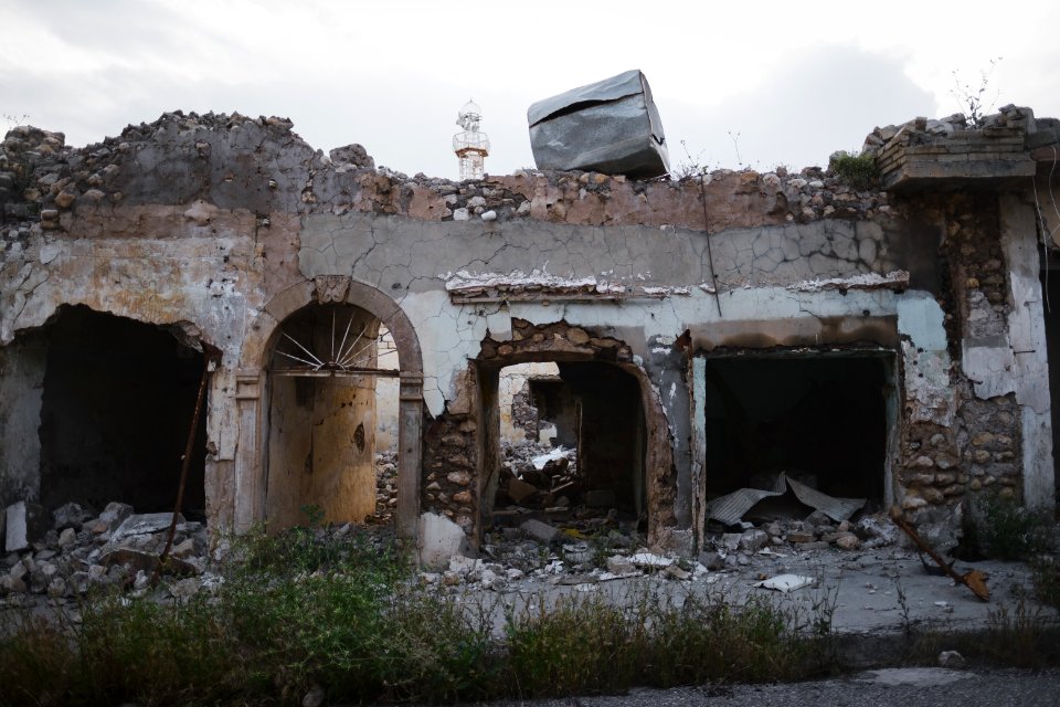 Views in May of 2019 around the ruined old city of Shingal after the war with the Islamic State 10