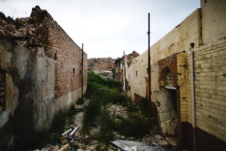 Views in May of 2019 of the ruined old city of Shingal after the war with the Islamic State 01
