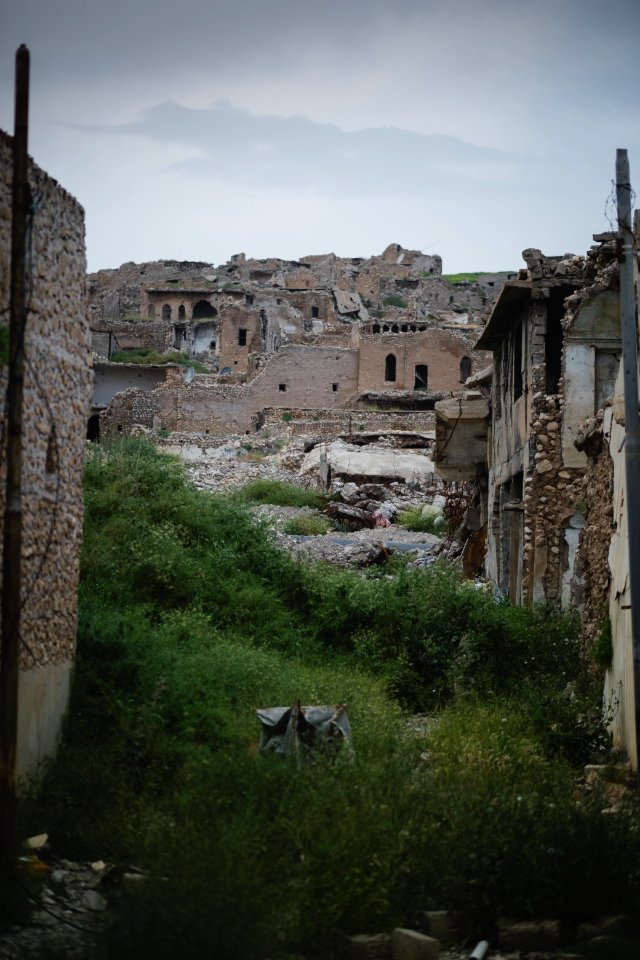 Views in May of 2019 of the ruined old city of Shingal after the war with the Islamic State 34