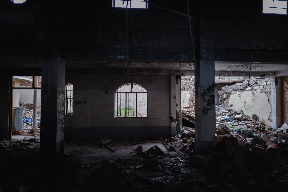 Views in May of 2019 of the ruined old city of Shingal after the war with the Islamic State 11
