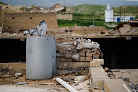 Views in May of 2019 of the downtown and old city of Shingal after the war with the Islamic State 39