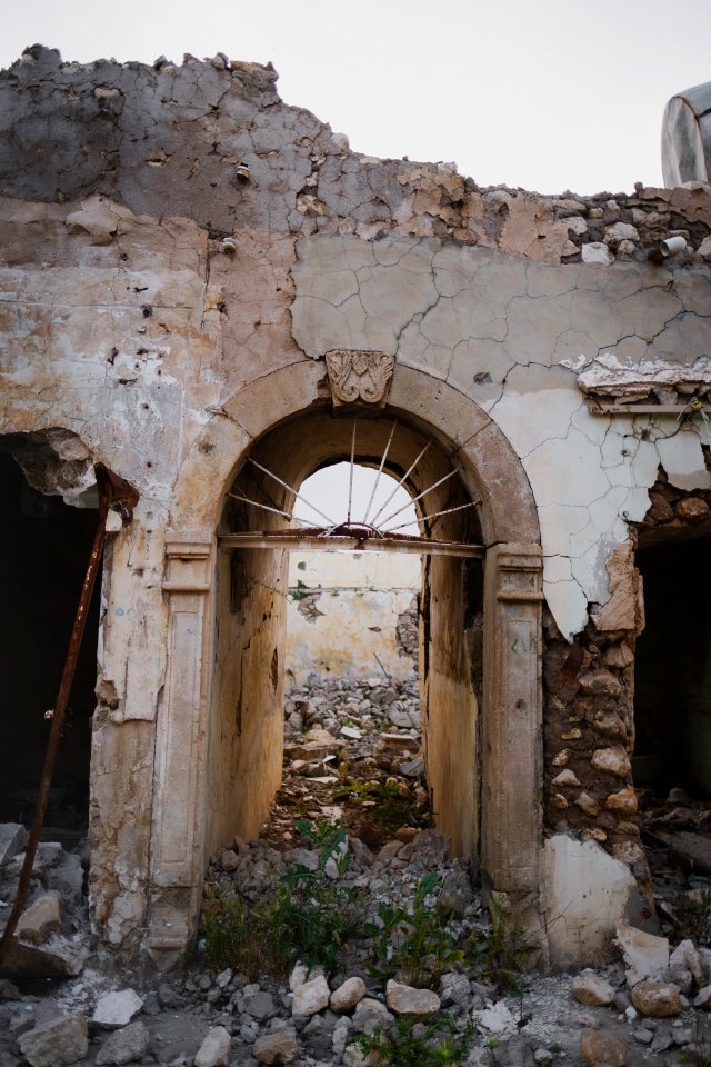 Views in May of 2019 around the ruined old city of Shingal after the war with the Islamic State 11