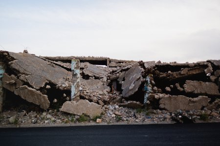 Views in May of 2019 around the ruined old city of Shingal after the war with the Islamic State 20