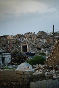 Views in May of 2019 around the ruined old city of Shingal after the war with the Islamic State 30