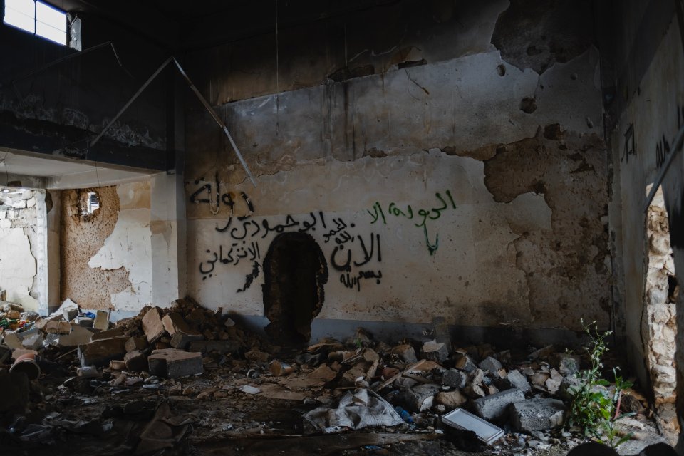 Views in May of 2019 of the ruined old city of Shingal after the war with the Islamic State 09