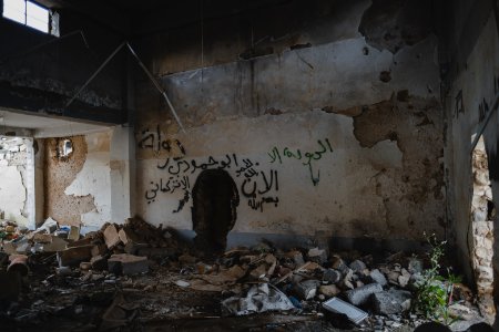 Views in May of 2019 of the ruined old city of Shingal after the war with the Islamic State 09