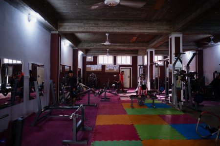 Views inside a gym in June of 2019 around the city center of Shingal 07