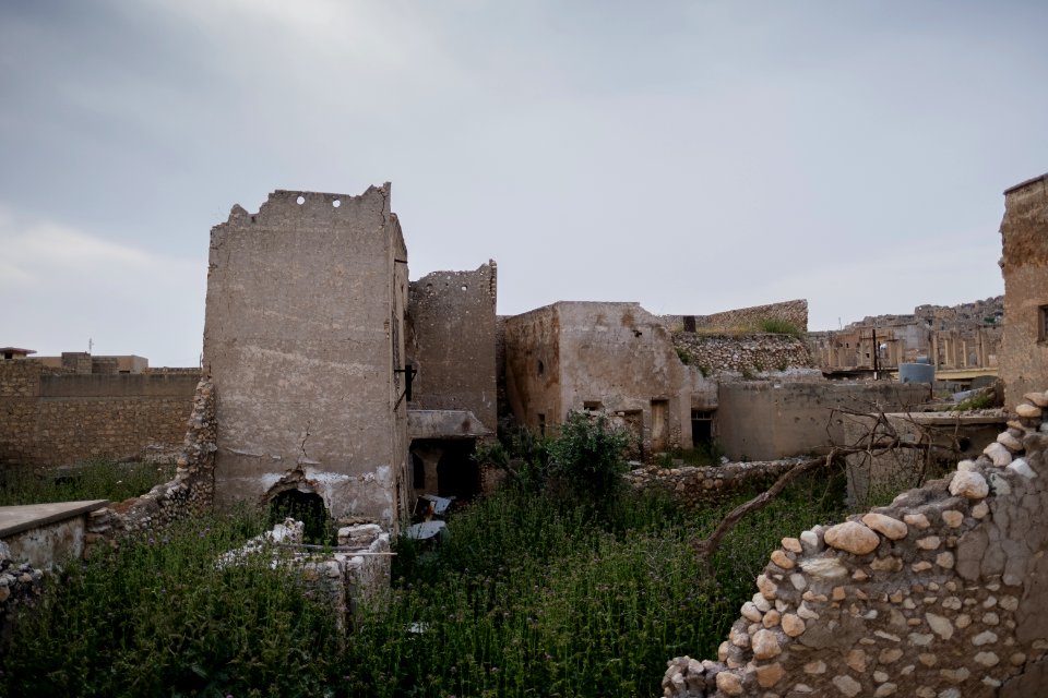 Views in May of 2019 of the downtown and old city of Shingal after the war with the Islamic State 09