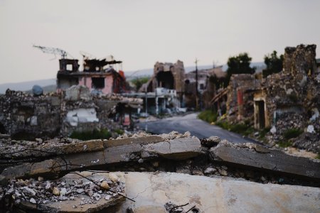 Views in May of 2019 of the destruction of the old city of Shingal after the war with the Islamic State 11