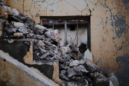 Views in May of 2019 around the ruined old city of Shingal after the war with the Islamic State 36