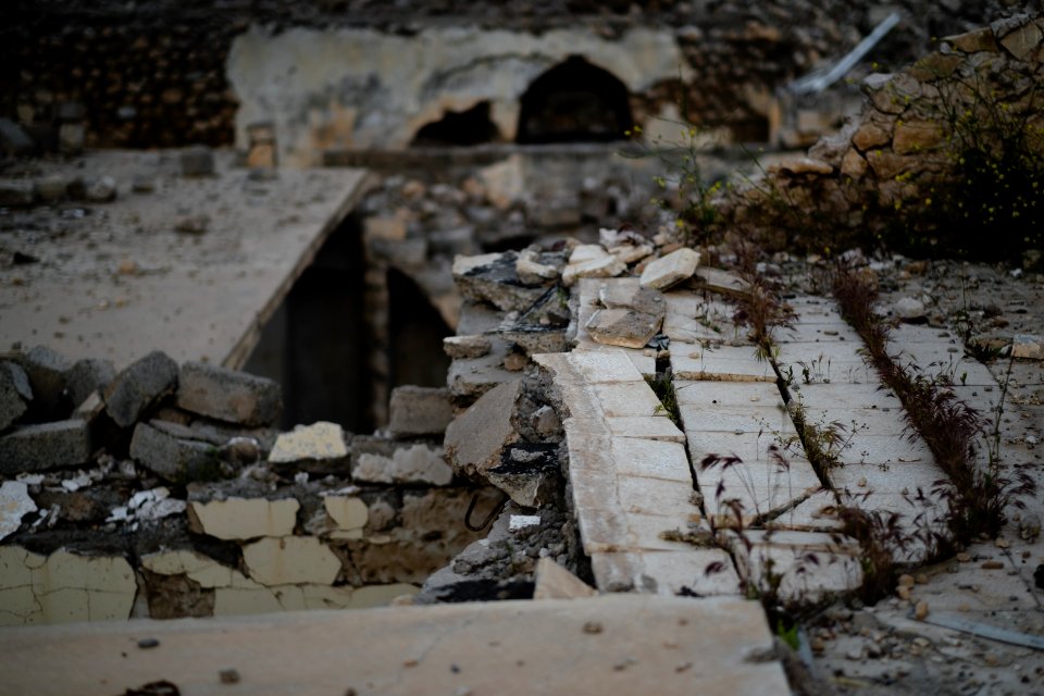 Views in May of 2019 around the ruined old city of Shingal after the war with the Islamic State 31