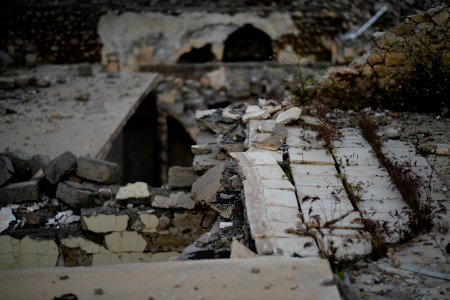Views in May of 2019 around the ruined old city of Shingal after the war with the Islamic State 31