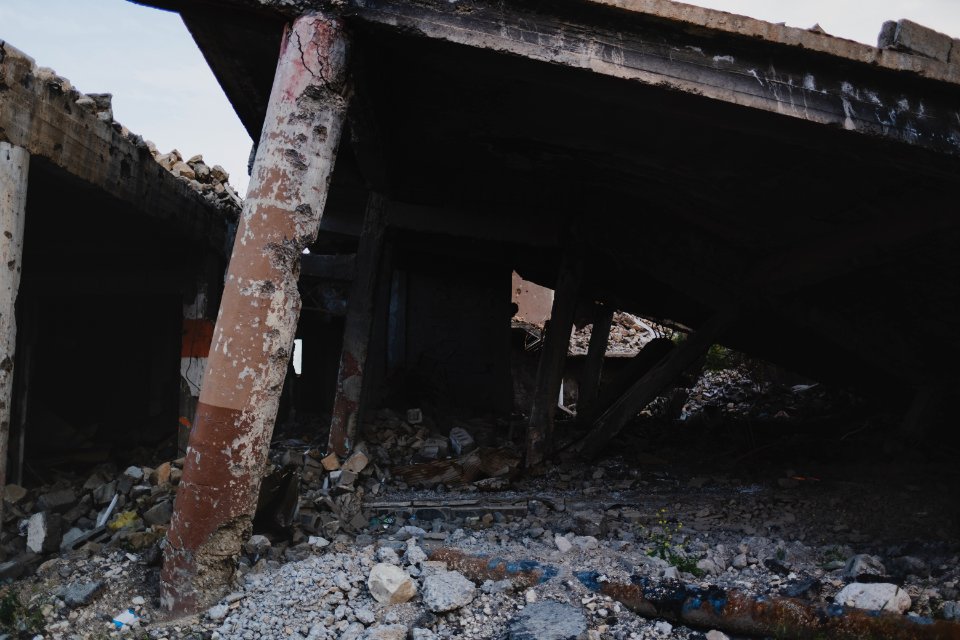 Views in May of 2019 around the ruined old city of Shingal after the war with the Islamic State 17