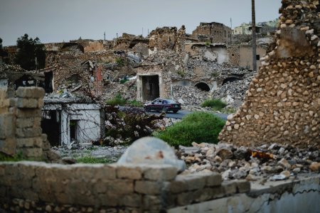 Views in May of 2019 around the ruined old city of Shingal after the war with the Islamic State 28