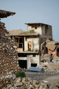 Views in May of 2019 around the ruined old city of Shingal after the war with the Islamic State 25