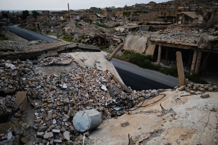 Views in May of 2019 of the destruction of the old city of Shingal after the war with the Islamic State 07