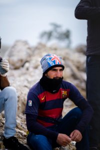 Views in May of 2019 at the reconstruction of the Ezidi Shrine of Maawi overlooking Shingal, following the shrine's destruction by the Islamic State 06