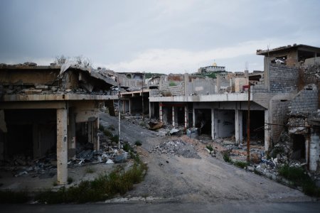 Views in May of 2019 of the destruction of the old city of Shingal after the war with the Islamic State 04