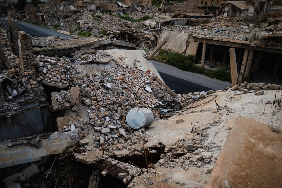 Views in May of 2019 of the destruction of the old city of Shingal after the war with the Islamic State 06