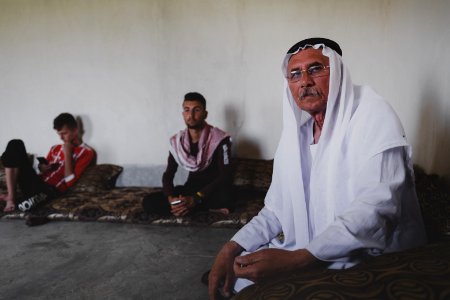 Views in Wardia village, interviewing Shekh Khudeda (Abu Khidhir) of the Ezidis' Zendana tribe who rescued thousands from the Islamic State 02