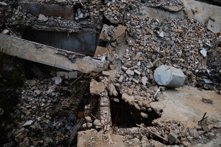Views in May of 2019 of the destruction of the old city of Shingal after the war with the Islamic State 08