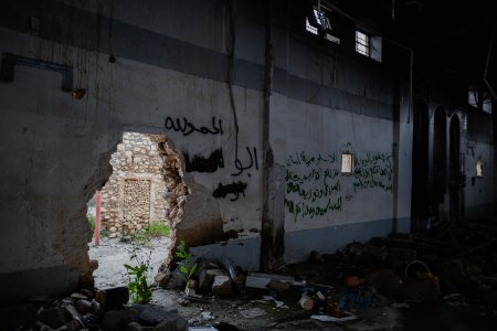 Views in May of 2019 of the ruined old city of Shingal after the war with the Islamic State 17