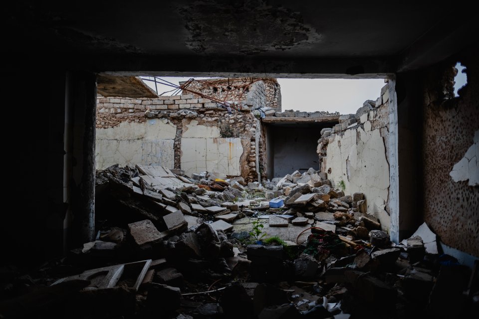 Views in May of 2019 of the ruined old city of Shingal after the war with the Islamic State 19