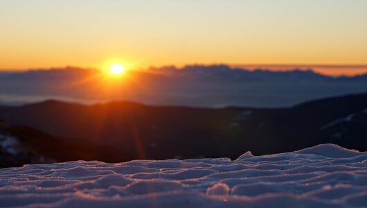 Mountain snow austria photo
